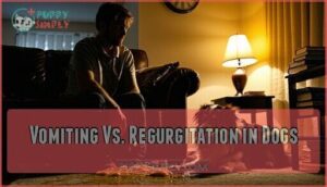 vomiting vs. regurgitation in dogs