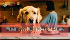 weight loss despite normal eating