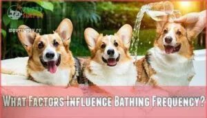 what factors influence bathing frequency