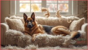 when do german shepherds shed the most