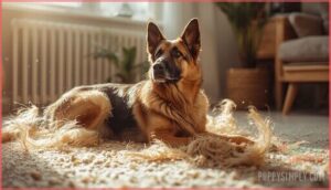 why do german shepherds shed so much
