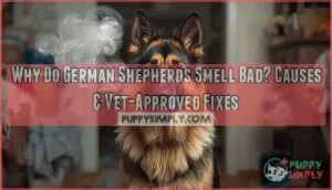 why do german shepherds smell bad