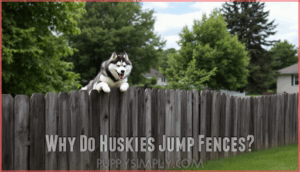 why do huskies jump fences