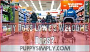 why does lowe’s welcome dogs