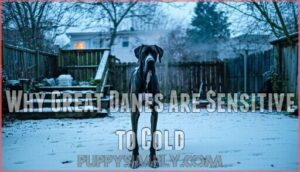 why great danes are sensitive to cold