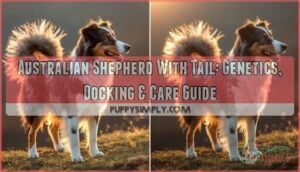 australian shepherd with tail australian shepherd with tail