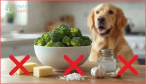 avoiding seasonings and oils