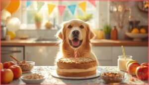 baking a dog-safe birthday cake
