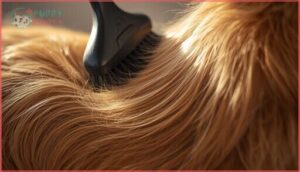 brushing in the direction of hair growth brushing in the direction of hair growth
