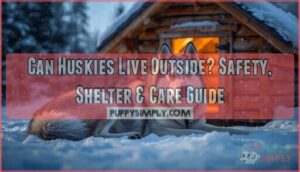 can huskies live outside