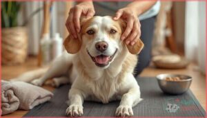 cleaning ears, eyes, and teeth cleaning ears, eyes, and teeth