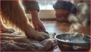 cleaning paws after walks cleaning paws after walks