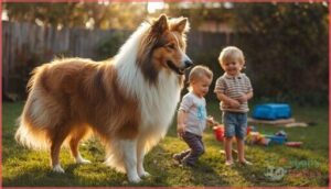 collie: protective and friendly collie: protective and friendly