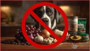 foods to avoid when cooking for great danes