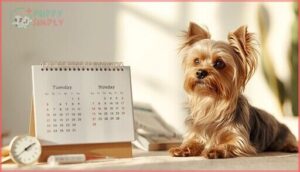 frequency of yorkie heat cycles