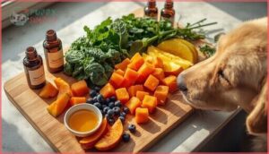 fruits, vegetables, and supplements