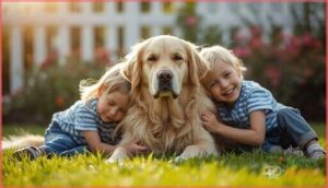 golden retriever: patient and tolerant golden retriever: patient and tolerant