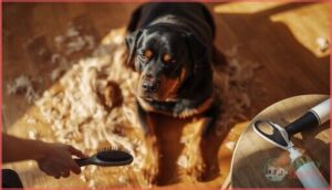 grooming techniques for rottweiler shedding