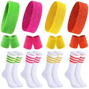 Hillban Sweatbands with Striped Socks B0B5V4GNQB