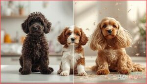 influence of poodle vs. cocker spaniel genes