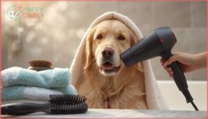 post-bath coat care and drying post-bath coat care and drying