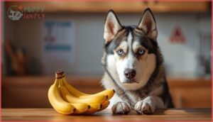 potential risks of feeding bananas to huskies