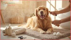 preparing your dog for bath time