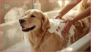proper shampoo application and lathering