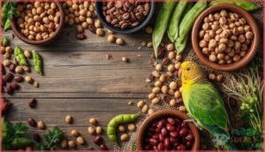 protein and legumes for parakeets