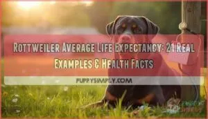 rottweiler average life expectancy with 21 examples