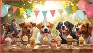 serving doggie ice cream and pops