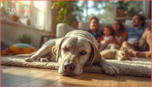 silver labradors as family pets