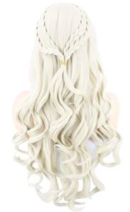 Topcosplay Women Wigs Beige Long B07PCJ6DCG