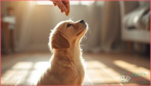 using treats to shape the sit position