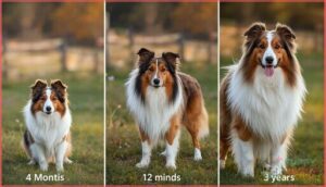 when shelties reach full size