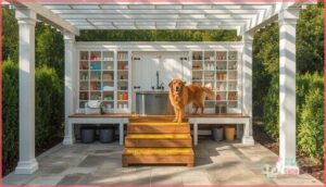 adding custom features (stairs, storage, shade) adding custom features (stairs, storage, shade)