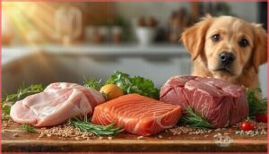 animal-based proteins: chicken, duck, salmon, lamb animal-based proteins: chicken, duck, salmon, lamb