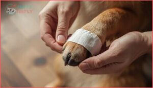 applying pressure to the nail applying pressure to the nail