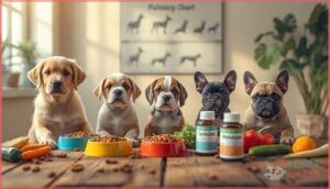 consider age, breed, and health needs consider age, breed, and health needs