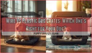 difference between wire and plastic dog crates