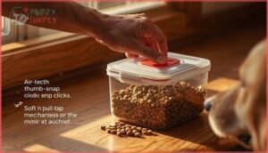 easy-open lids and latch mechanisms easy-open lids and latch mechanisms