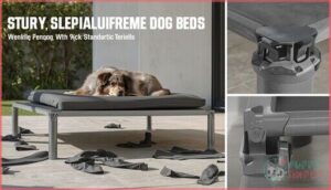 elevated and cot-style beds