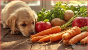 fruits and vegetables: carrots, potatoes, apples fruits and vegetables: carrots, potatoes, apples