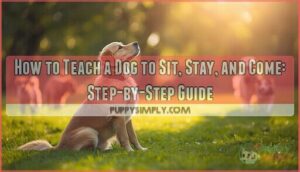 how to teach a dog to sit stay and come how to teach a dog to sit stay and come