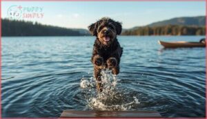 portuguese water dog – loves swimming and boating portuguese water dog – loves swimming and boating