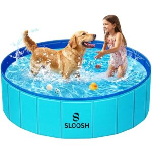 SLOOSH Foldable Dog Kiddie Pool B0DKP59QKX