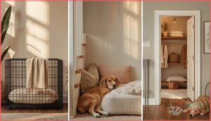 using crates, nooks, or designated rooms using crates, nooks, or designated rooms