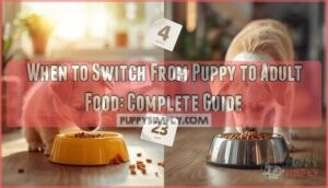 when to switch from puppy to adult food