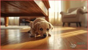 behavioral signs (hiding, avoidance) behavioral signs (hiding, avoidance)