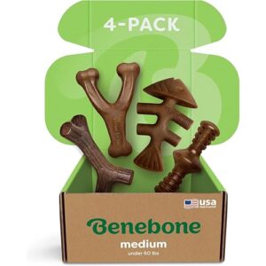 Benebone Medium 4 Pack Dog Chew B09DJ6CD2B